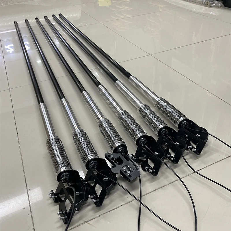 Automotive Decorative Antenna, Non-destructive Installation with Clamped Edges, or Directly Tightening The Front Rod with Holes