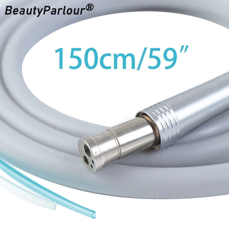 

1PCS 1.5m/59inch Dental 4 Holes Handpiece Hose Tube With Connector For High Speed Handpiece Dentistry Material