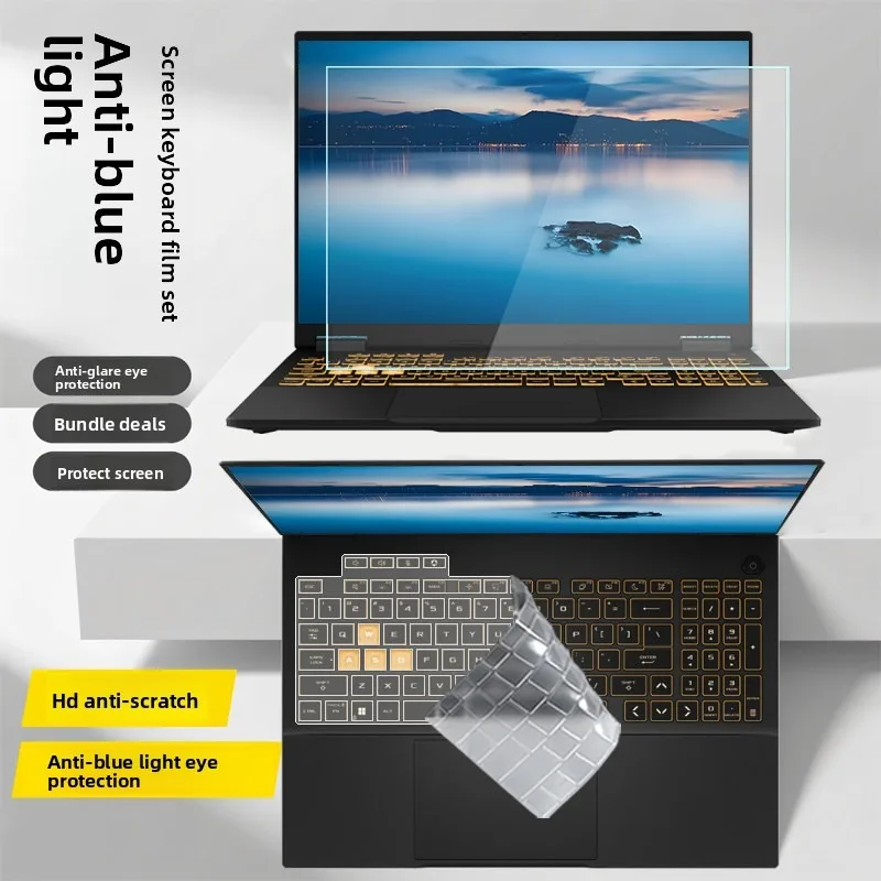 Película Protectora para Pantalla de Computadora ASUS TUF Gaming F16/A16 2025/26, Teclado FX608 FA608, Anti-Reflejos, Luz Azul, Anti-Deslumbrante