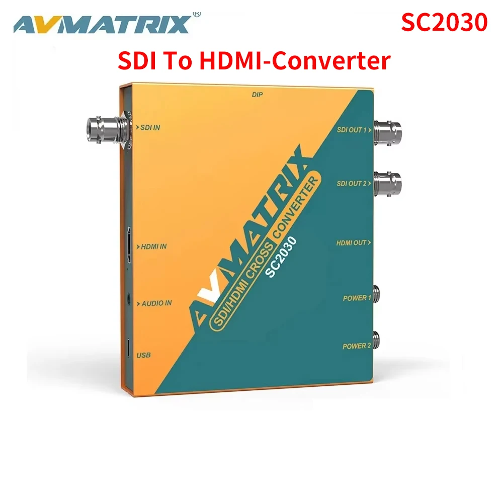 AVMATRIX SC2030 SDI To HDMI-Converter 3G SDI HDMI-Compatible Scaling Cross Converter Signal Switcher Converter