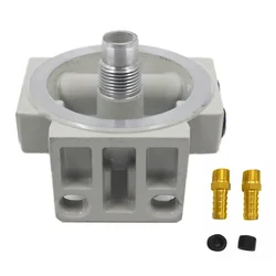 R12T Fuel Filter Base NPT ZG1/4-19 with 2 Fittings & 2 Plugs for 120AT S3240; For W712/75 OP 570 Oil Filter, 5M2101-5M2107