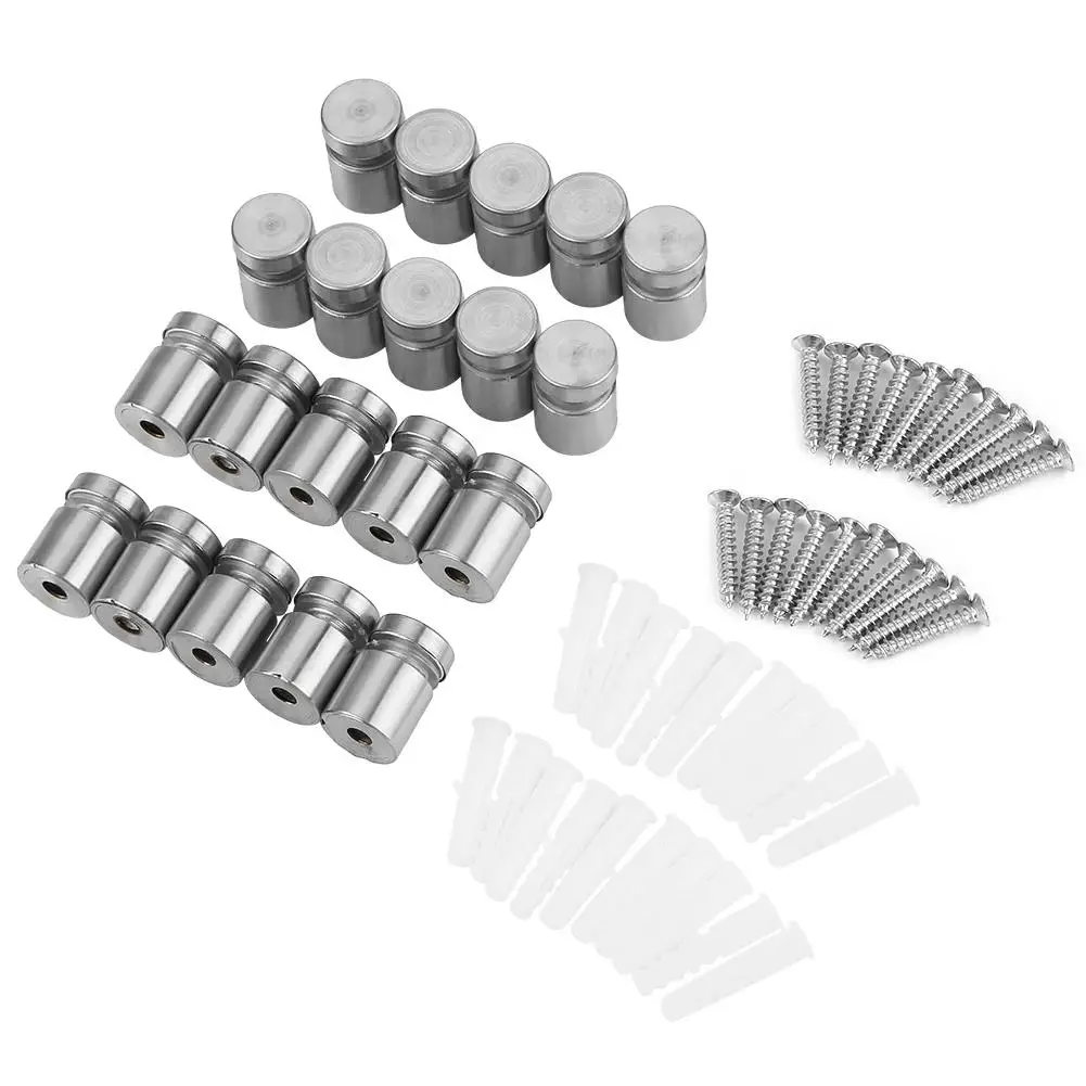 

20PCS 20MM Stainless Steel SS304 Glass Standoff Advertisement Mounting Hardware