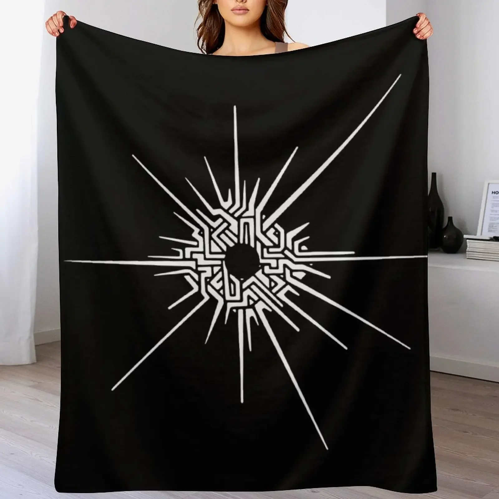 Outer Wilds? - Eye of the Universe (Symbol) [White] Throw Blanket Air Conditioner Soft Blanket for Office Home