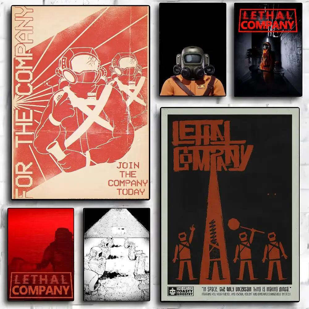 Horror Game L-Lethal Company Poster High Quality Print Home 