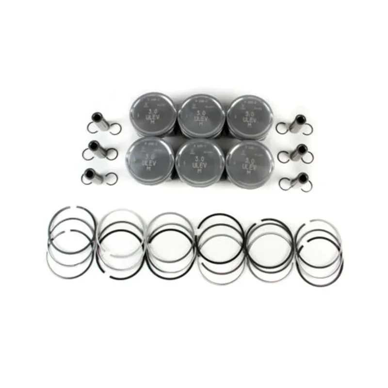 V6 3.0L 82.5MM Piston & Piston Ring Kit φ 20mm Fit For A-UDI A4 A6 06C107065M 06C198151B