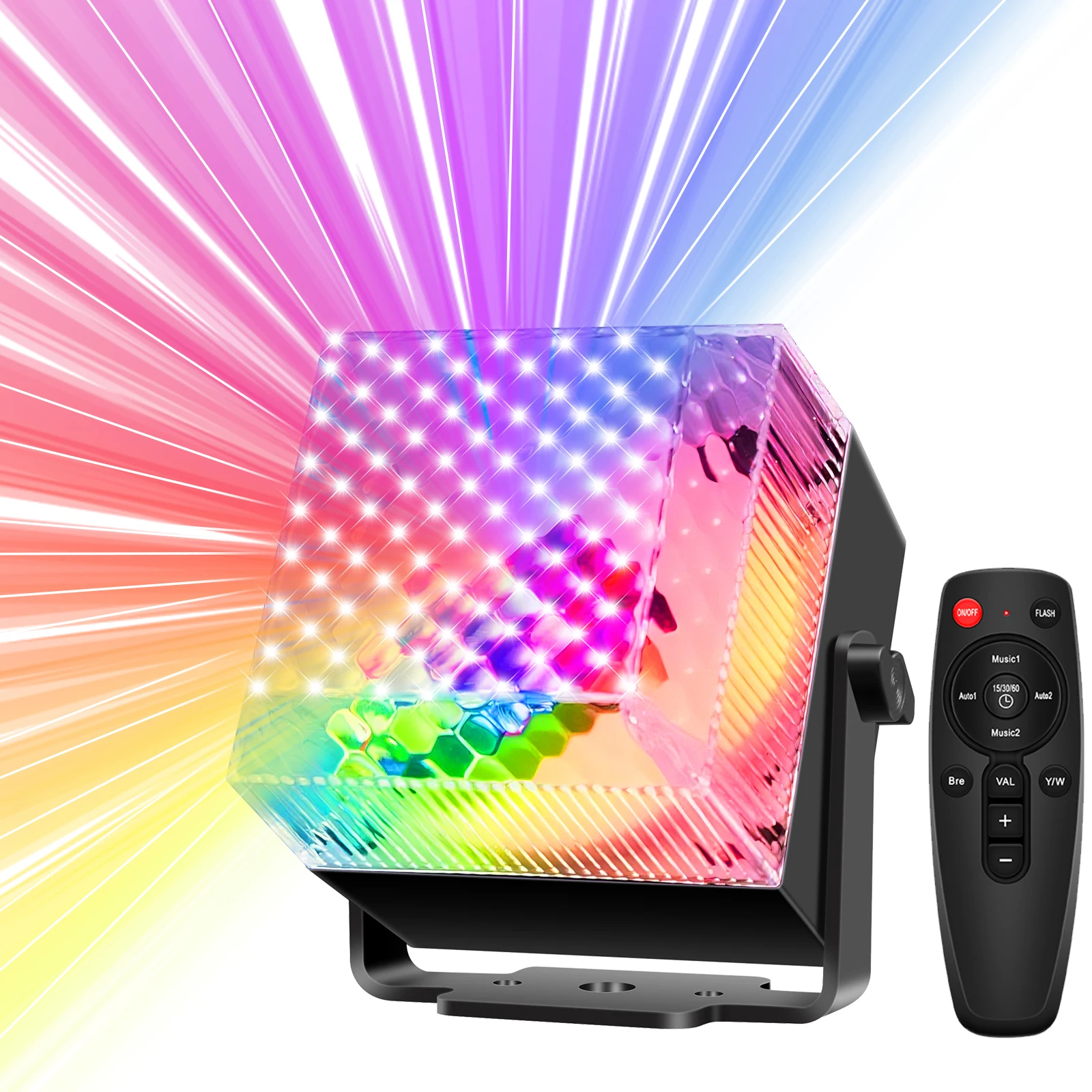 

Disco DJ 3-color RGB + Warm White Night Mode Timer Remote Control for Bedroom Party and Sleep Aid Voice Control LED Night Light