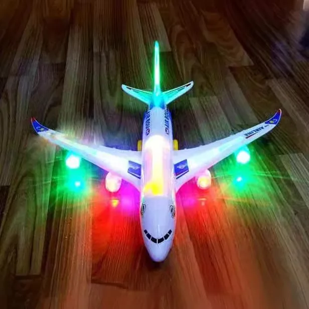 A380 Large 43cm Long Electric Model Aircraft with Sound Luminous Children\'s Toys