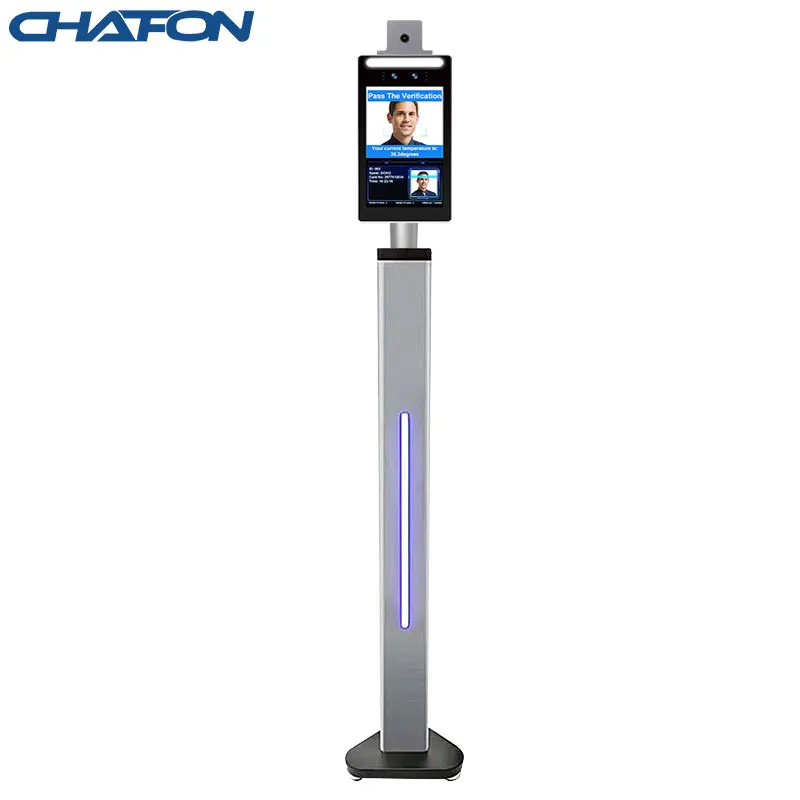 

CHAFON quick check Android 8.1 non contact thermal face recognition system with high temperature alarm for airport metro