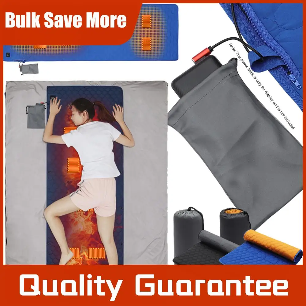 

7 Zones Camping Sleeping Mattress 38 To 65℃ 3 Gear Smart Heating Blanket USB Powered for Outdoor Camping Hiking