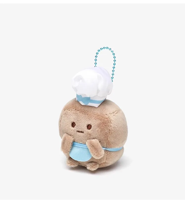 New Kawaii Cute Sumikko Gurashi Sugar cube Plush Keychain Kids Stuffed Toys Small Pendant For Children 6CM