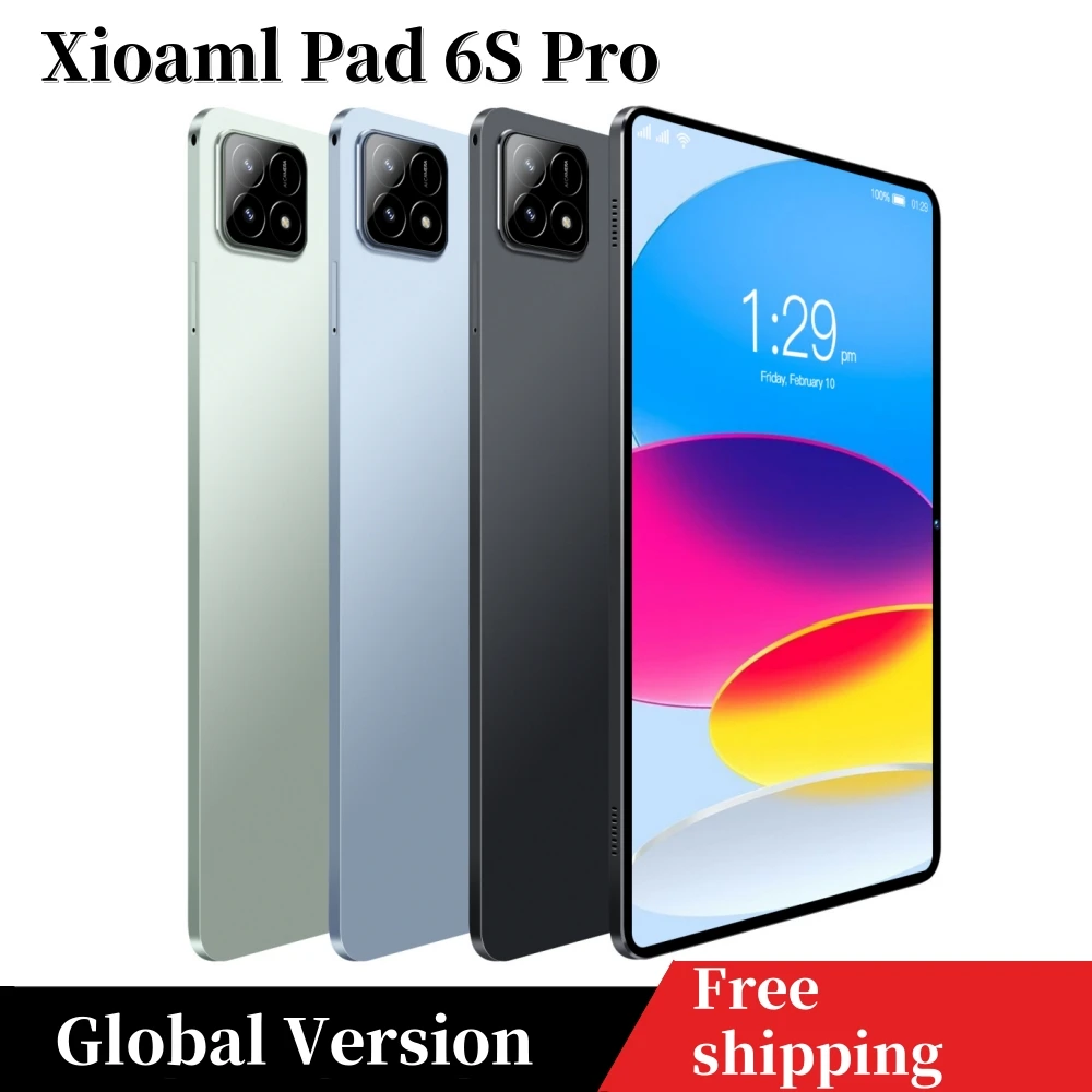 

2024 Global Version Pad 6S Pro 4K Android14 16GB+1028GB 10000mAh 10.1inch Tablet PC GPS 5G Dual SIM Bluetooth WiFi Mi Tablet