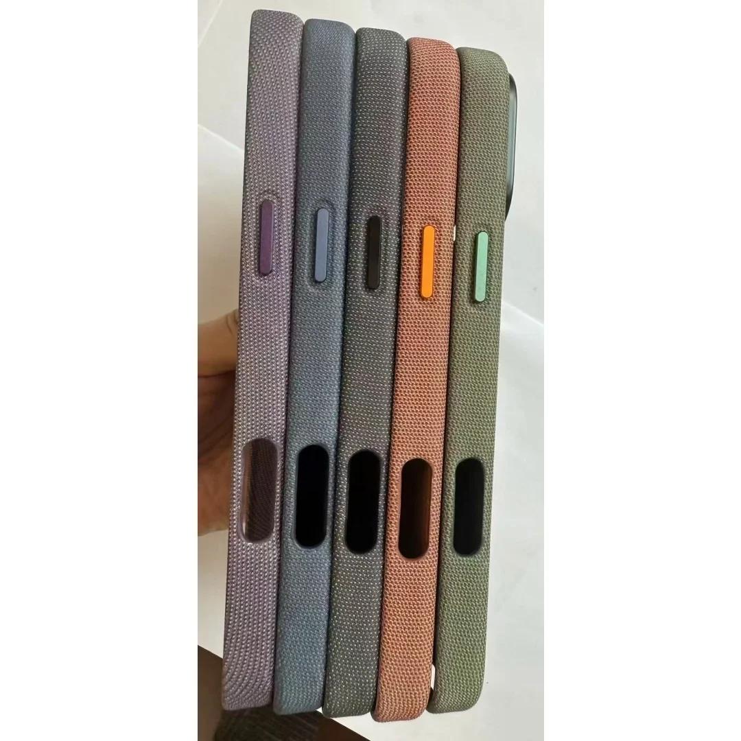 حافظة مغناطيسية منسوجة لهاتف iPhone 17 Pro Max/17 Air - متوافقة مع الشحن اللاسلكي، غطاء حماية لكامل الجسم