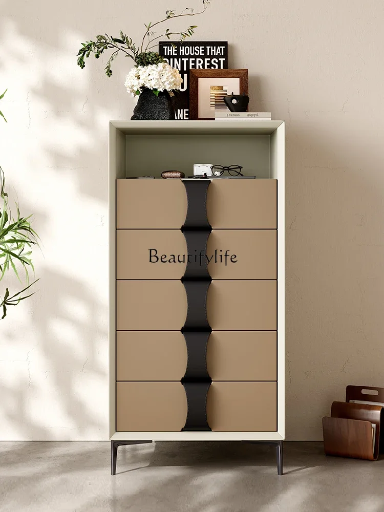 

56Italian light luxury chest storage 2025 new high-end storage side cabinet