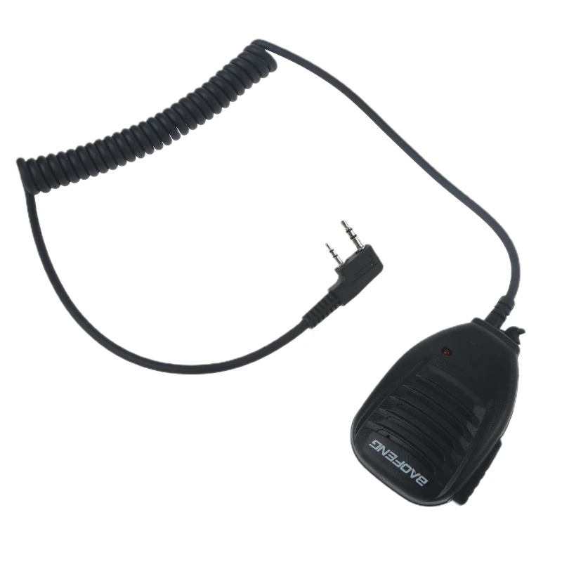 Altoparlante impermeabile a 2 Pin Mic microfono Walkie Talkie compatto per Baofeng UV-5R BF-888S UV-5RC UV-5RE V85 radio bidirezionale