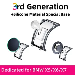 TEEQ Car Mobile Phone Holder For BMW X7 X5 G05 X6 G06 2019-2022 Car Gravity Stand GPS Bracket Magnetic Charge Stand