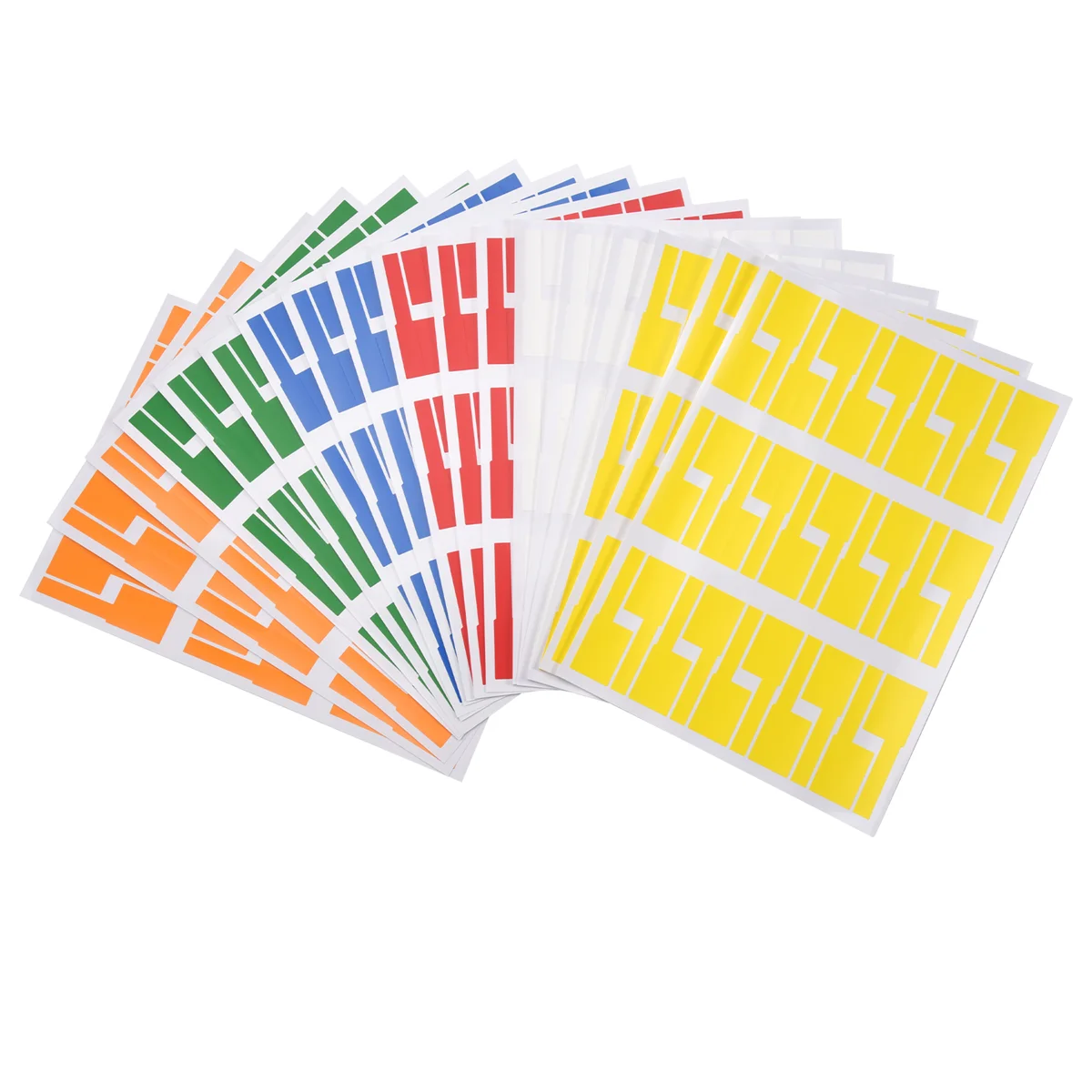 A66R-540Pcs/18 Sheets Cable Labels Tags Cable Markers Self Adhesive Cable Labels Waterproof Tear Wire