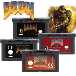 GBA Game DOOM Series Cartridge 32-Bit Video Game Console Card DOOM 1 DOOM 2 For GBA GBASP NDSL