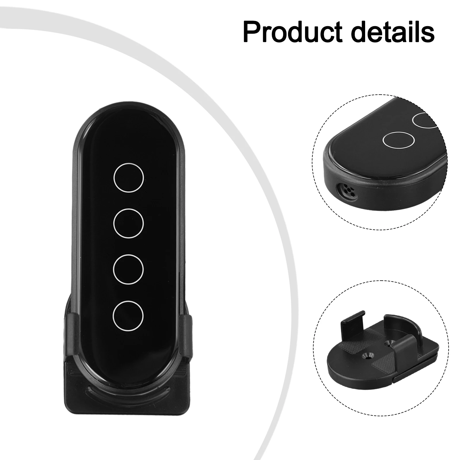 

Adjustable Angle Smart Remote Fluorescent Button Smart Home Switch Multiple Function Settings 2.5D Tempered Glass