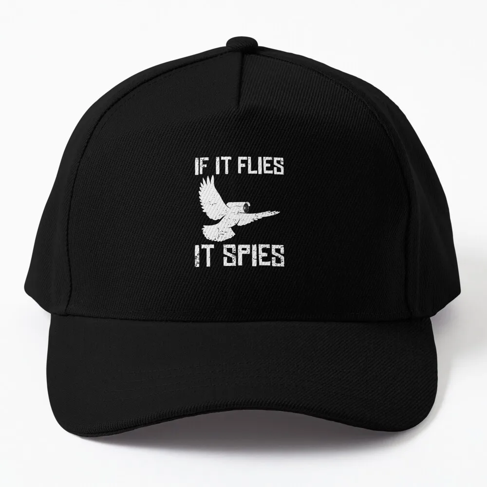 

If It Flies It Spies Conspiracy Theory Birds Aren’t Real print Baseball Cap Hip Hop New In The Hat Mens Caps Women's