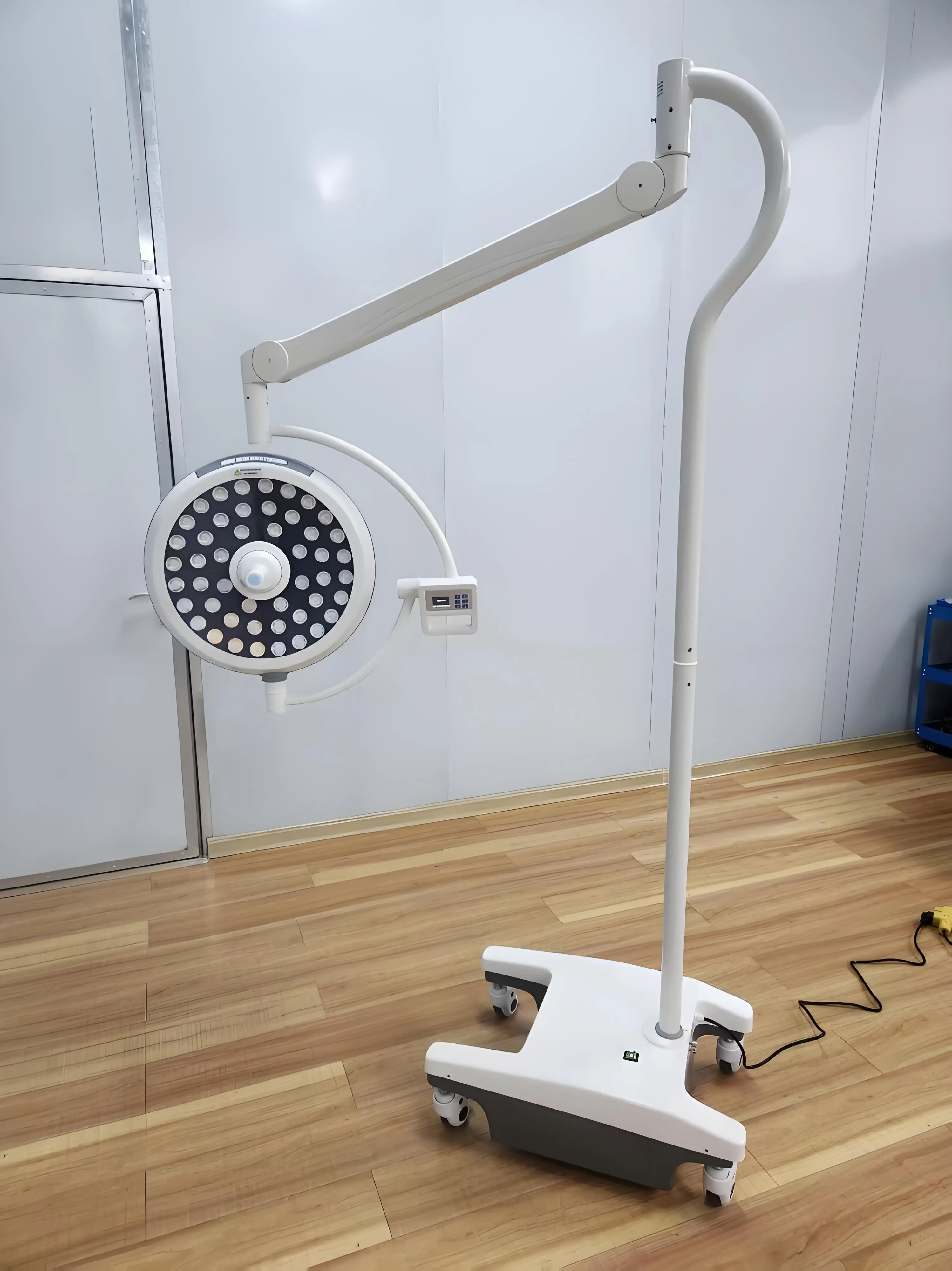 LED Surgical Light, Mobile Shadowless Operating Lamp, Portable Examination Light with Foot Switch, Heavy Duty Stand