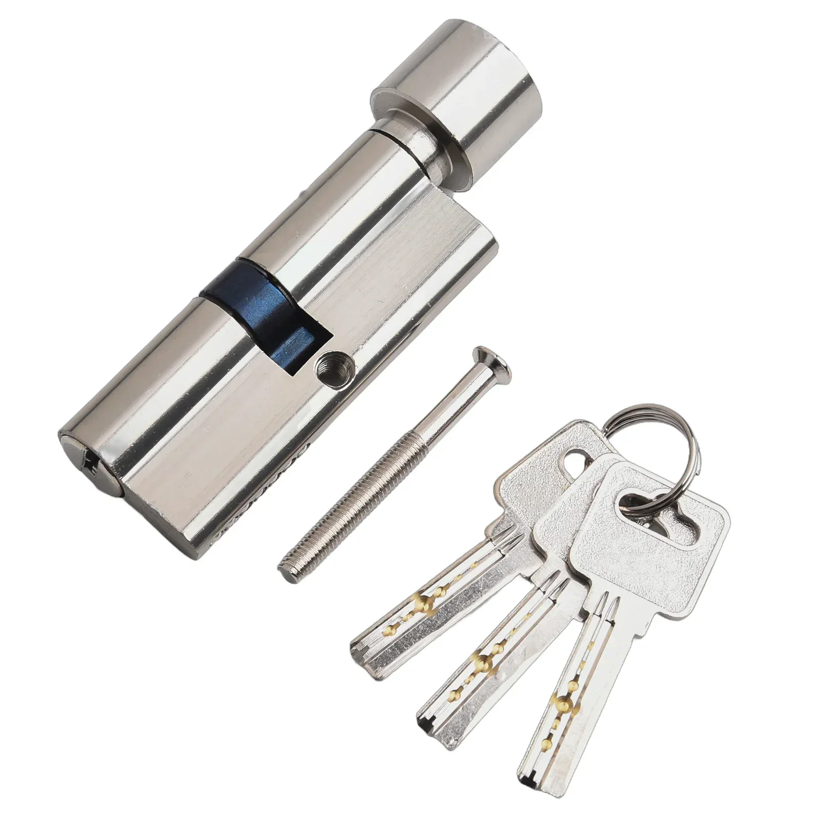 70mm Aluminum Lock Cylinder Anti-Theft Door Lock Core With 3 Keys  Security Interior Bedroom Handle Lock Core Hardware