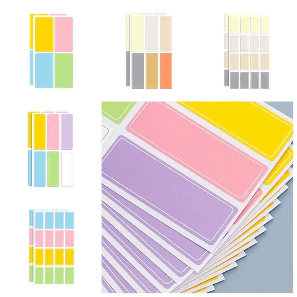 Subject Classification Name Tag Sticker Decoration Sticker Self-Adhesive Name Labels Waterproof Personalized Nameplates Student