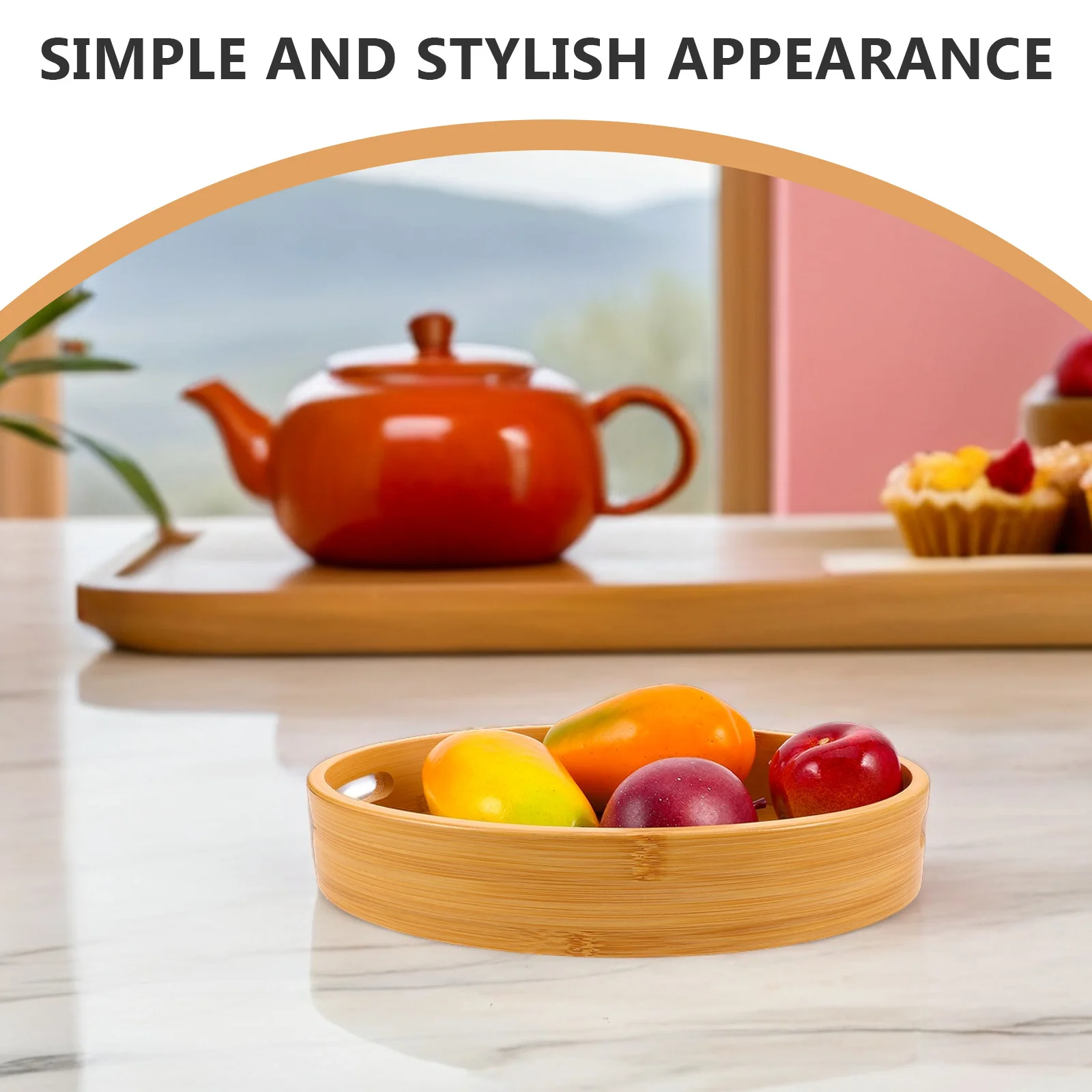 

Oval Wood Serving Tray Large Capacity Natural Grain Wooden Pallet For Tea Snacks Fruits Bread, Decorative Tray For Spa Bathroom