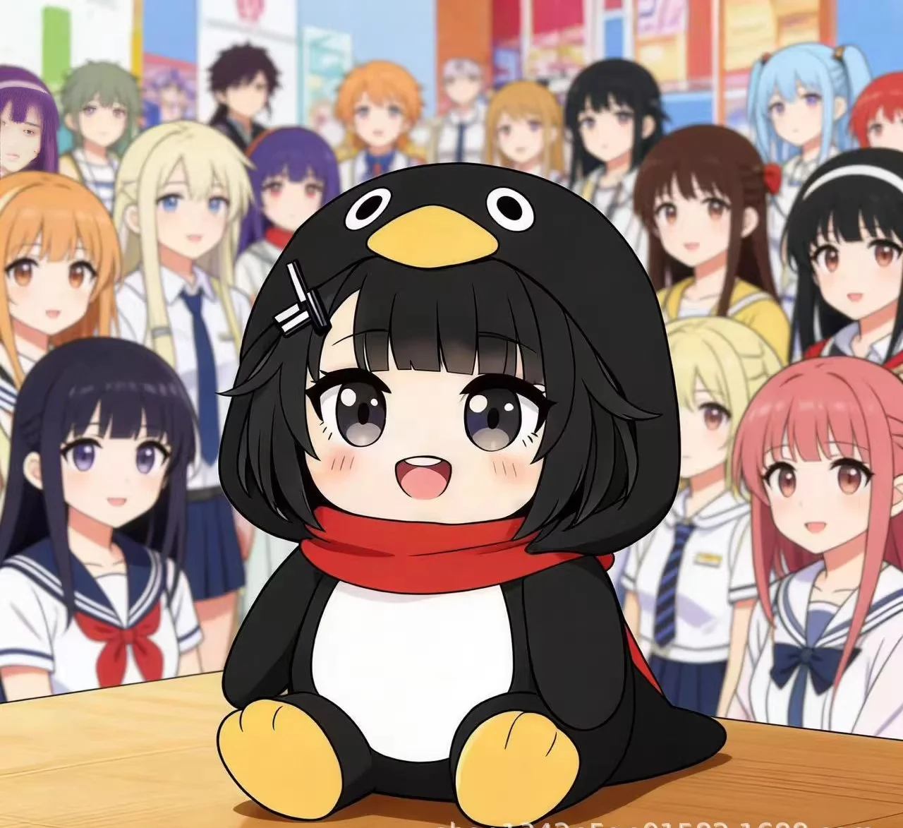 

Модная плюшевая игрушка-пингвин Endfield, сделанная фанатами, милая мультяшная мягкая кукла, коллекционный подарок для фанатов игр, подарок на день рождения