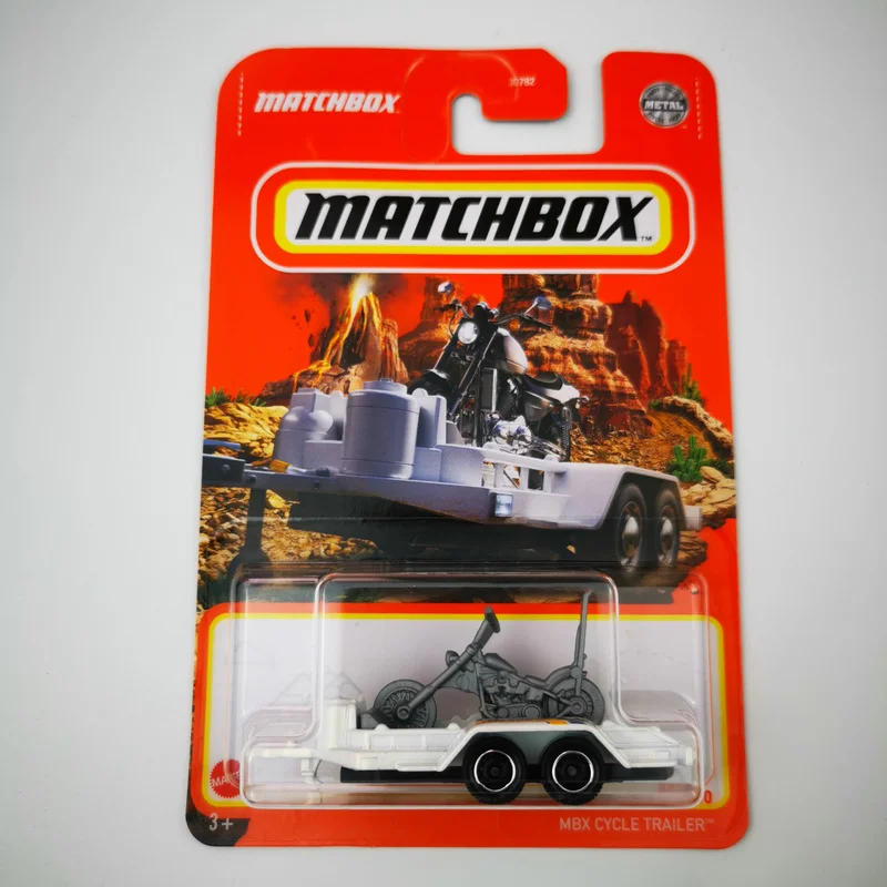 2023 Matchbox Cars  MBX CYCLE TRAILER 1/64 Die-cast Model Car Toy Vehicles