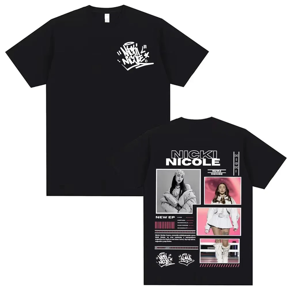 

Singer Nicki Nicole Album T-Shirt Men's Summer Sweat Breathable Top Cotton Crew Neck Short Sleeve Fashion Men's Clothing
