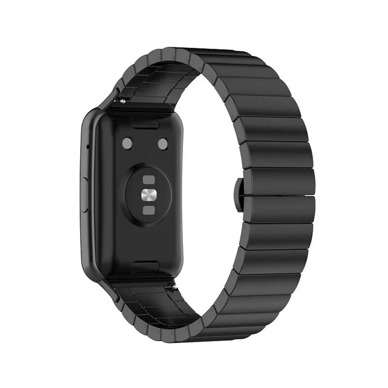 Correa de Metal de acero inoxidable para Huawei Watch Fit 1, con conector