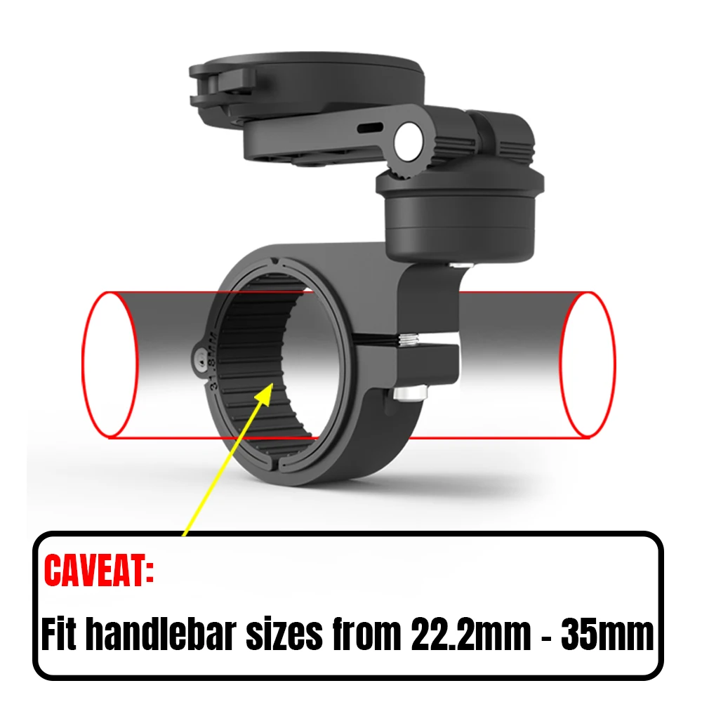 Motorrad-Handyhalterung und Fahrrad-Handyhalter. Geeignet für den Lenker mit einem Durchmesser von 22,2–35 mm. Universeller Handyhalter
