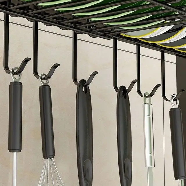 5PCS 304 stainless steel multi-function s hook kitchen balcony thickening shelf rack rack hook drop