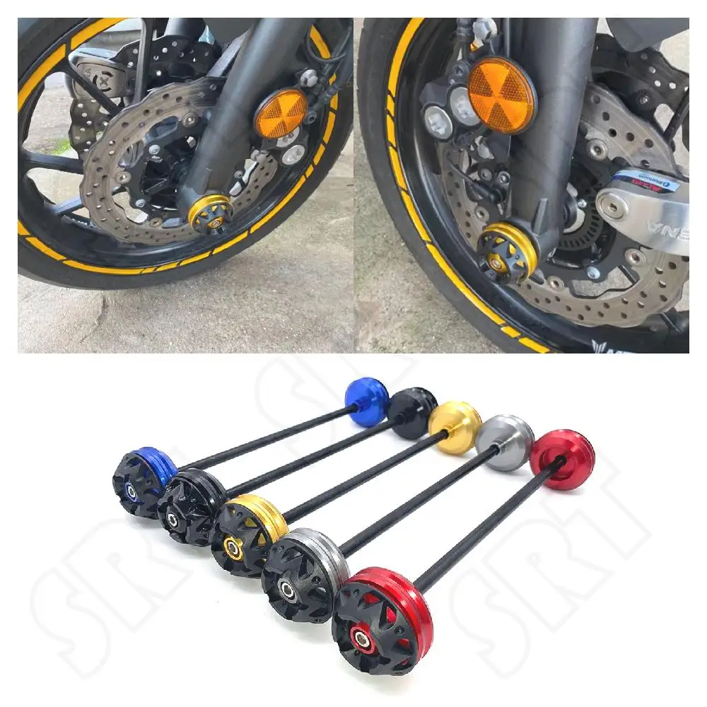 

Fits for Yamaha MT 07 MT07 FZ07 ABS MT-07 FZ-07 2014-2023 Motorcycle Front Fork Wheel Axle Protector Anti Collision Crash Slider