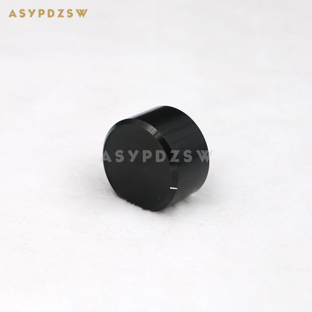 1 PCS 38*22mm Amplifier Volume potentiometer Aluminum knob Chamfer High gloss silver/Black (Optional)