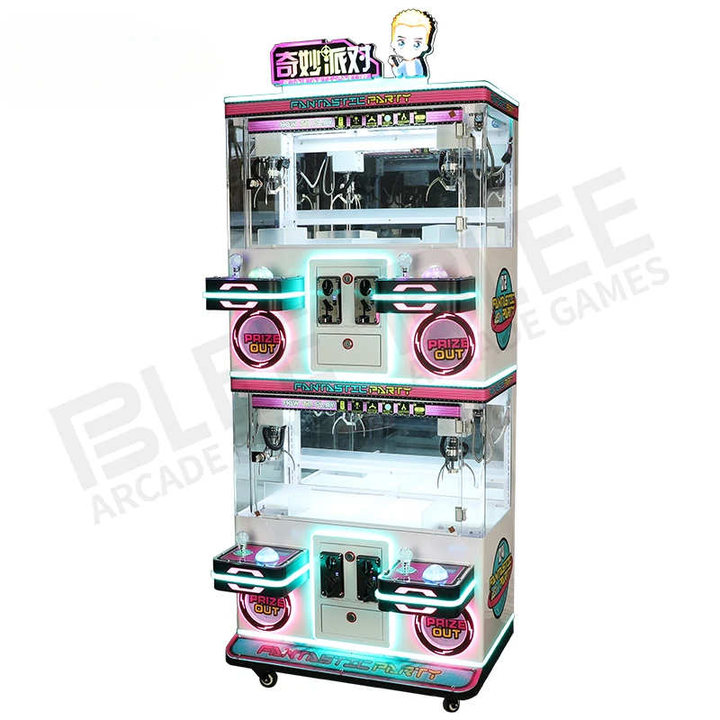 Coin Operated 4 Player Mini Claw Machine Arcade Candy Vending Claw Machine for Sale