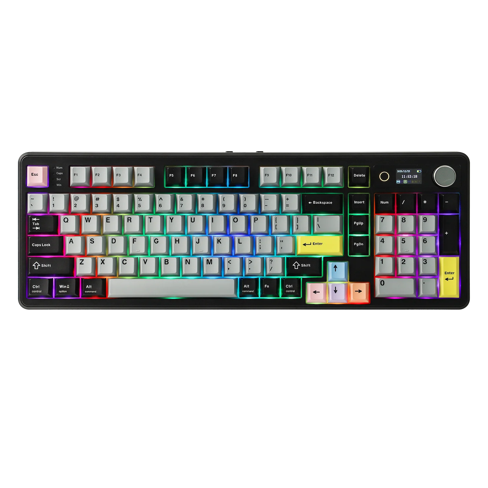 EPOMAKER TH99 PRO 1800 Compact Layout Gasket Tri-Mode Wireless Mechanical Gaming Keyboard with 10000mah Battery & Screen/Knob