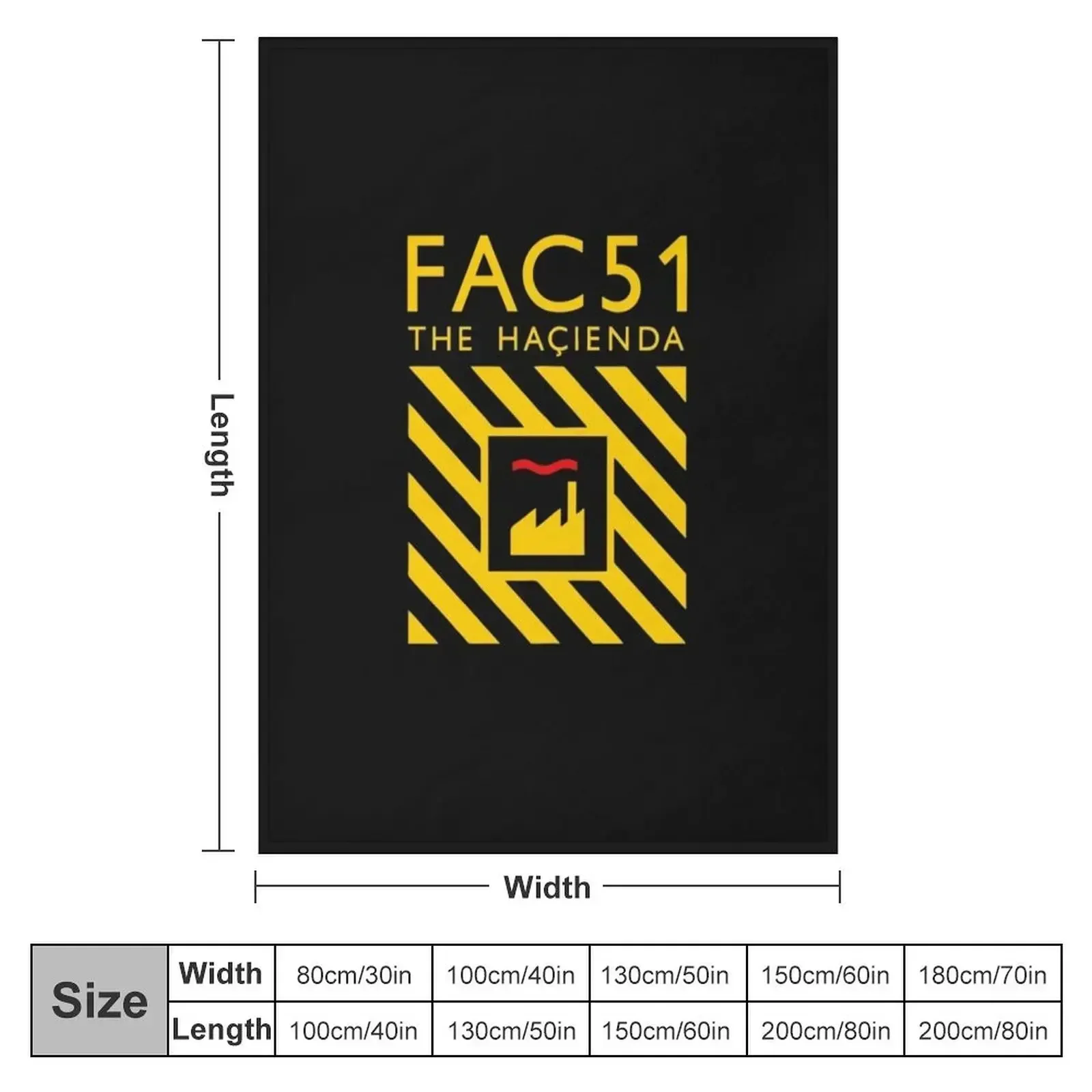 BEST SELLER - FAC51 The Hacienda Merchandise Essential T-Shirt Throw Blanket Cute Plaid Blankets