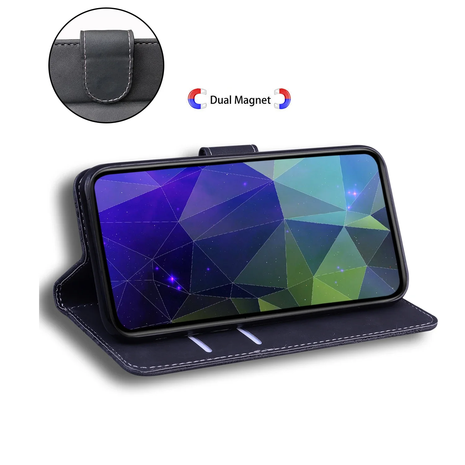 حافظة جلدية قابلة للطي لهاتف OPPO Reno 13 12 12f 11 11f 10 Pro 5G محفظة بطاقة غطاء هاتف coque