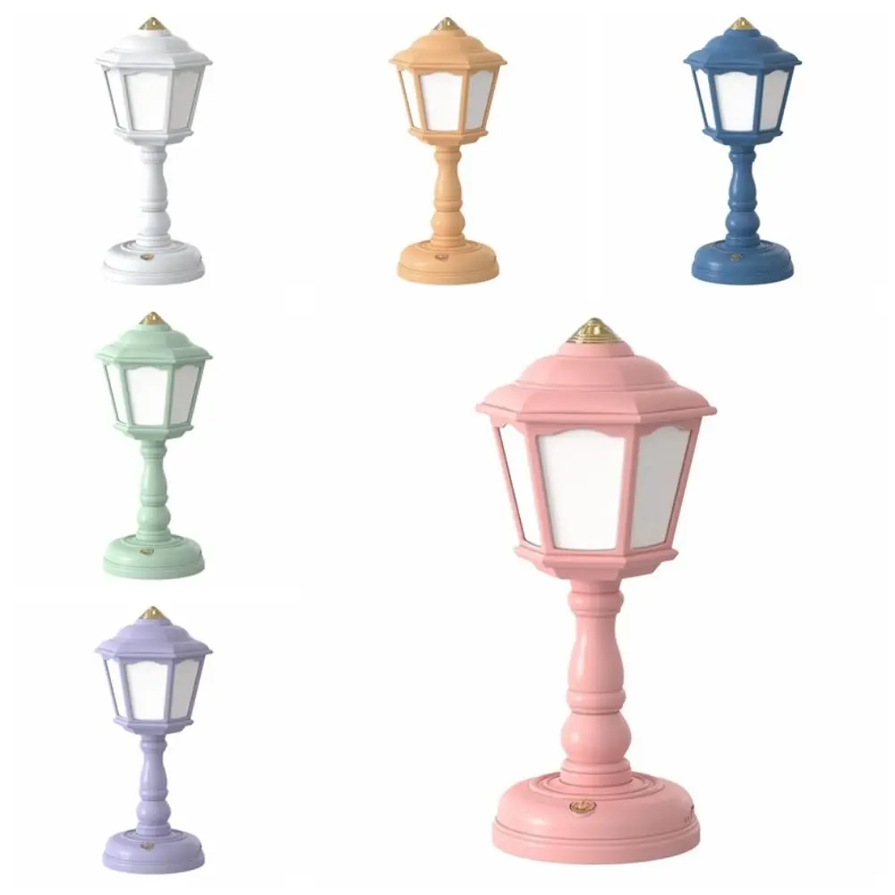 Fashion Mini Table Lamp Flower Shaped Rechargeable Nightlight Creative Retro LED Night Lamp