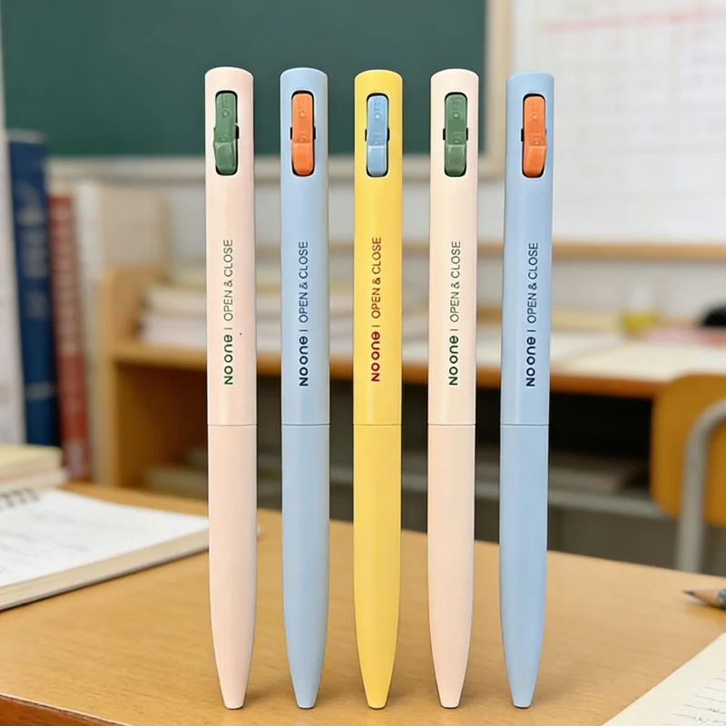 

3-Pack of Gel Pens with Random Colors, Switch-Shaped Side-Click Design, Black Ink, Quick-Drying, Stress-Relief, Exam Writing Pen, Signature Pen, Smooth Writing, Continuous Ink Flow, Great Gift Item