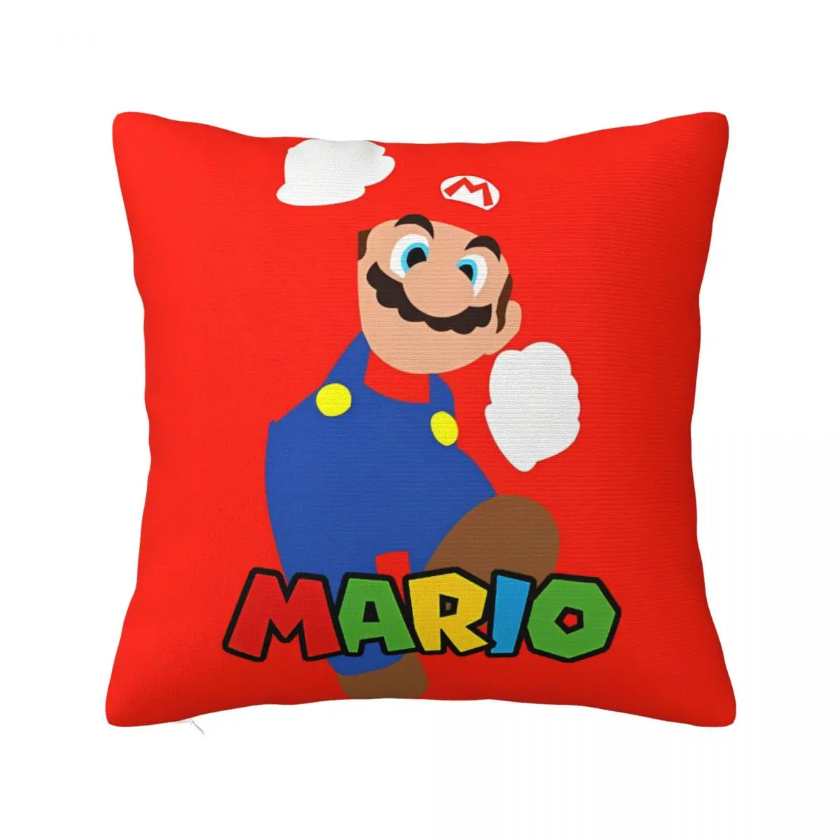 Cartoon M-Marioes-Bros Pillowcase Printing Polyester Cushion Cover Decorations Throw Pillow Case Cover Chair Square 45X45cm