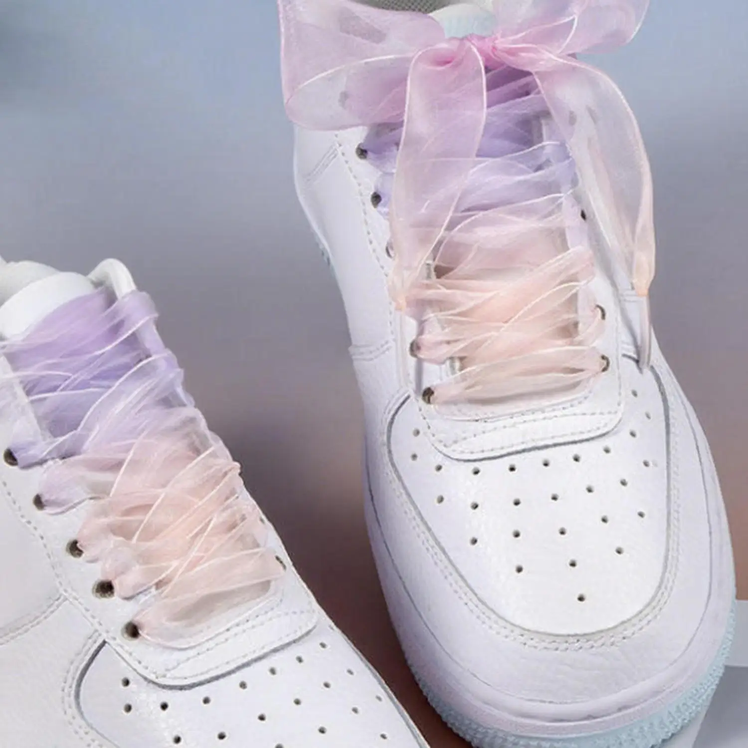 جديد عرض شقة الحرير رباط الحذاء الشيفون الغزل أربطة الحذاء أحذية رياضية حبل حذاء كبير القوس الأربطة للأحذية 120 سنتيمتر إكسسوارات أحذية #5