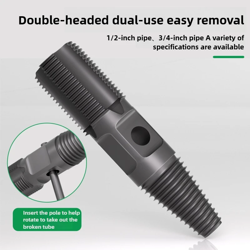 BAOLIAN Beschädigter Schraubenausdreher, doppelköpfiger Schraubenausdreher, Bohrer-Set, Wasserrohr, Bolzen, Schraube, Ventil, Gewinde, Reparatur-Entferner, Werkzeug