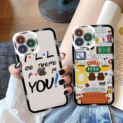 Cartoon Funny Friends TV Show Phone Case for iPhone 11 12 13 Mini Pro Max 14 Pro Max Case shell