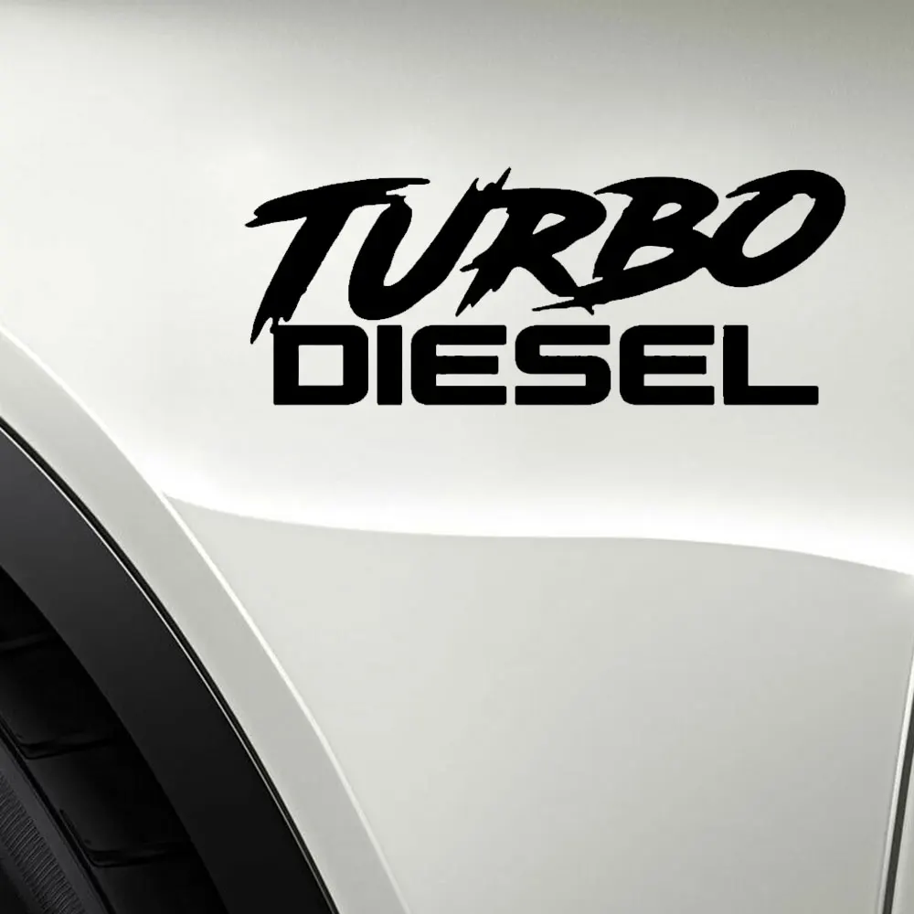 

1Pc Car Styling TURBO DIESEL Funny Vinyl Car Stickers Car Truck Body Decor Decal Stickers Universal Auto Exterior Accessories