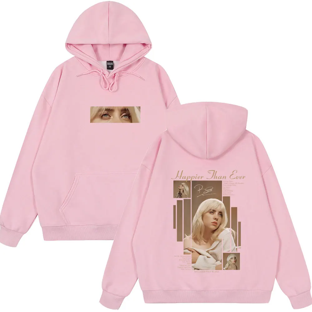 سعيد من أي وقت مضى 2025 هوديي الرجال النساء موضة البوب الموسيقى البلوز هوديس رجل خمر الهيب هوب المتضخم ترتدي القطن رياضية