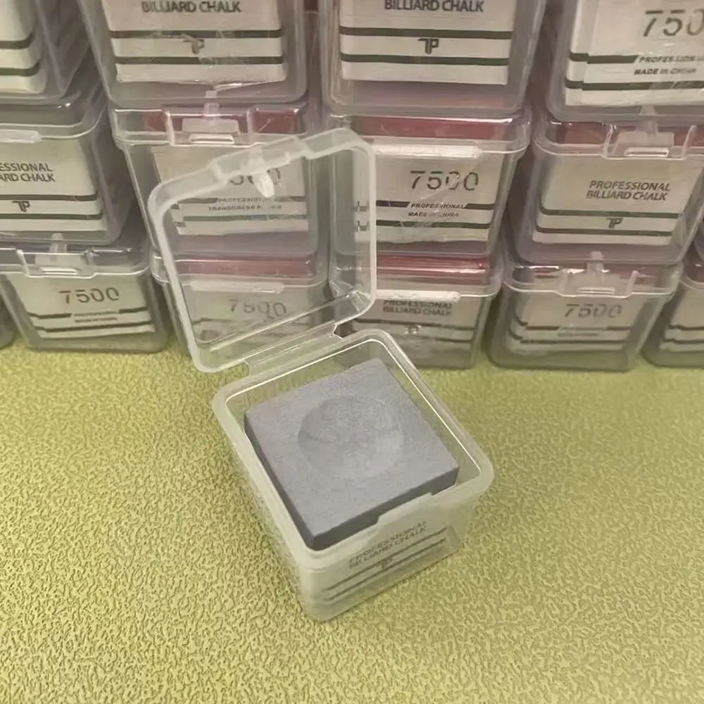 مربع TP7500 البلياردو الطباشير عدم الانزلاق الوردي/رمادي السنوكر محايد بركة الطباشير غرامة مسحوق البلياردو بركة الطباشير البلياردو الملحقات