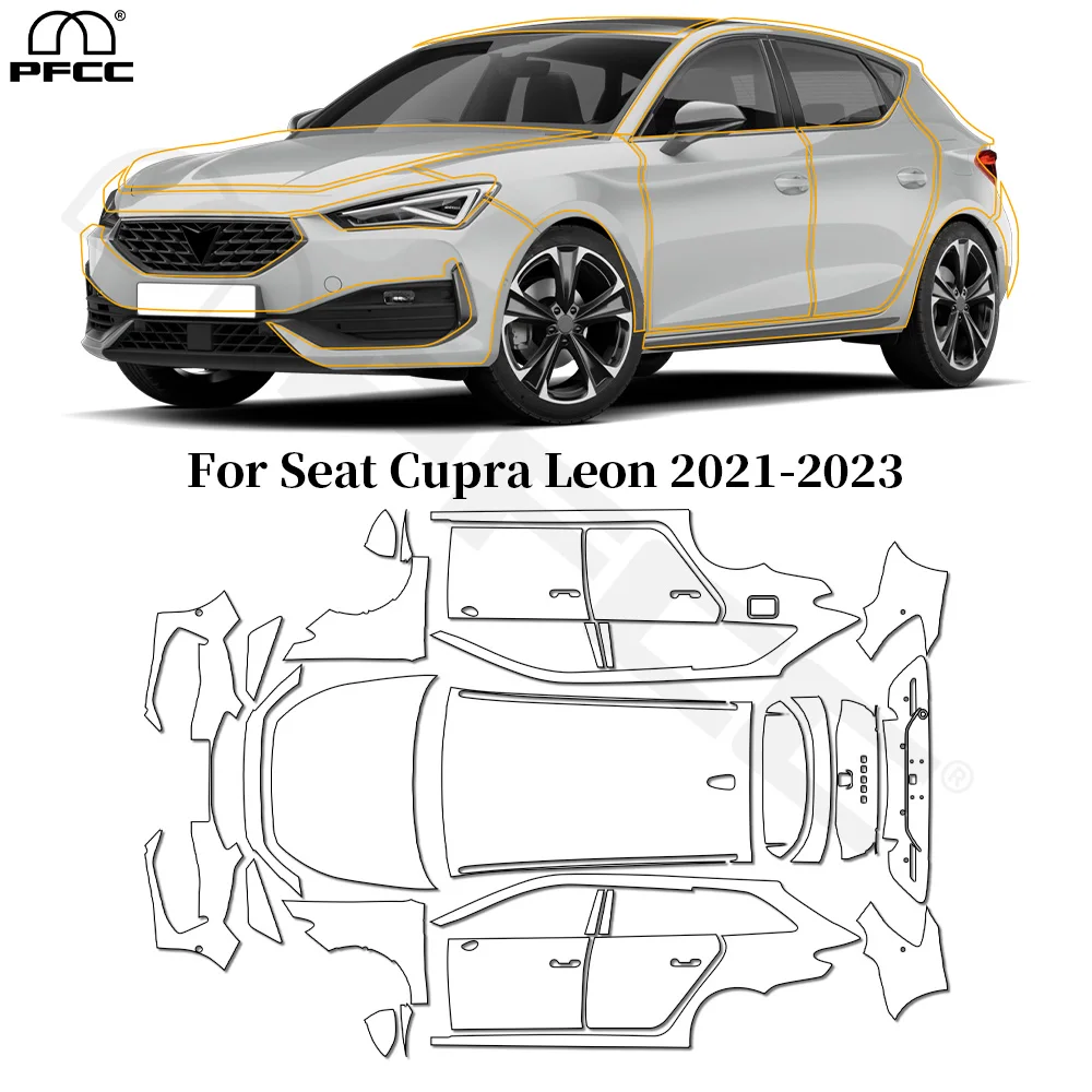 

TPU Paint Protection Film For Seat Cupra Leon 2021 2022 2023 Pre-cut PPF Car Body Clear Bra Anti-scratch Resistant Repairable