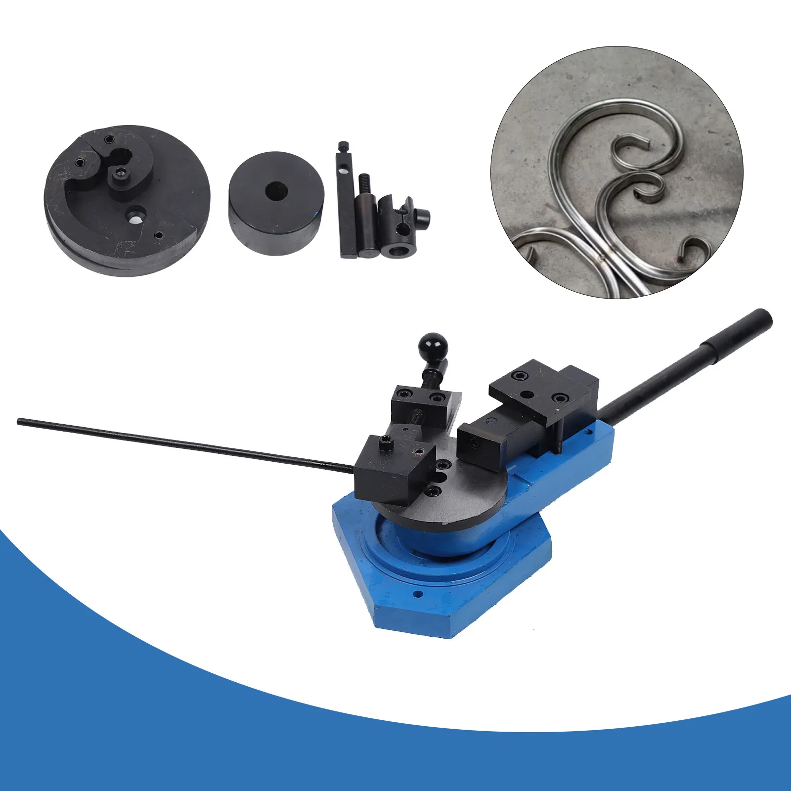 Multi-Functional Bending Bender With 2 Molds&3 Pins - Creates Clamps/Handles/Brackets, Fits Mild Steel&Non-Hardened Metals